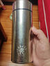 丽贝德商务钛杯保温杯内外纯钛泡茶杯大容量礼盒 皓月银 460ML 实拍图