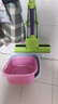 妙洁胶棉拖把27cm杆长120共2头滚轮式懒人家用一拖净免手洗海绵吸水 实拍图