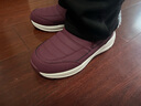 足力健老人鞋加绒羊毛靴中老年防寒保暖雪地靴棉鞋冬季女鞋 8689K酒红38 实拍图
