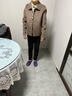 德玛纳（dme）【暖奢品质】冬季优雅圆领直筒长袖绵羊毛双面呢外套女短款 实拍图