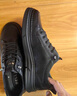 百丽时尚百搭小白鞋男鞋2025新款厚底一脚蹬休闲板鞋A1920AM5 黑色 41 实拍图