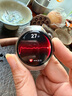 HUAWEI WATCH 5 42mm基础款不锈钢表壳金星白素皮复合表带X-TAP智感窗eSIM通信手表华为智能手表watch5 实拍图