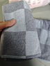 金号毛巾 115g 3A抗菌成人男士纯棉快速吸水洗脸面巾 2条72*35cm灰+紫 实拍图