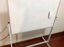 BBNEW60*90cm 双面磁性白板支架式可移动升降翻转写字板会议办公家用儿童画板黑板横向单杠 NEWV6090-SW 实拍图