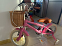 Montresor萌兽儿童自行车男孩女孩中大童3-6岁8-12岁脚踏单车草莓奶昔 14寸 实拍图