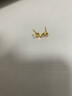 周六福（ZLF）  黄金耳饰女足金999海豚耳钉可爱时尚亮面耳针 计价 0.85g 实拍图