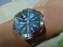 野狼全自动机械表男士军防水正品氚气夜光蓝緑水鬼潜水钢带手表V1019 本色蓝盘钢带款 -绿光 实拍图