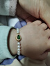 珍珠皇后S925银淡水珍珠手链翡翠葫芦款弹力绳手链 实拍图