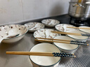 康琴（KANGQIN）新款北欧风格餐具网红创意碗碟套装家用陶瓷碗碟盘精致餐具组合 迷彩小鹿18件套【一汤碗一汤勺】 实拍图
