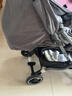 好孩子（gb）小情书D619 0-3岁可坐可躺轻便遛娃车单手折叠婴儿推车 魅影灰 实拍图