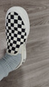 VANS范斯中性鞋Slip-On VR3低帮经典帆布鞋休闲鞋 一脚蹬 棋盘格 37 实拍图