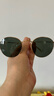 雷朋（RayBan）【父亲节】太阳镜男女款墨镜圆形复古潮流眼镜0RB3447可定制 001金色镜框绿色镜片 尺寸50 实拍图