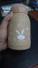 【京东物流送货上门】萌萌兔卡通水杯女牛奶玻璃杯创意便携杯子 咖色萌萌兔 330ml 1只 实拍图