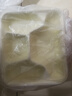 登比一次性饭盒四格餐盒食品级外卖快餐分格带厚盖打包盒1000ml*50套 实拍图