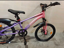 凤凰山地自行车男女变速山地车碟刹青少年儿童自行车学生单车 星际 粉紫【变速+辐条轮】 20寸【适合125-160cm】 实拍图