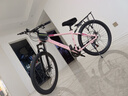 凤凰山地自行车内走线品牌变速青少年男女竞赛车自行车成人 坦途510 铝架辐条轮-彩云粉 26寸【适合155-185cm】 24速 实拍图
