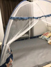 全品屋蒙古包蚊帐家用折叠免安装防摔蚊帐架1.51.8米*2米双开门一体式 藏蓝柯基 1.5m*2m*1.55m 【适合1.5米宽床】 实拍图