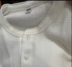 优衣库男装女装情侣华夫格亨利领套头衫长袖T恤25秋冬新款479784 01 乳白色 2XL 实拍图