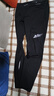 乔丹飞影运动裤男跑步裤子男透气弹力速干田径马拉松压缩紧身半弹裤 黑色 -AR【透气速干】 XL 实拍图