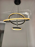 四季沐歌（MICOE）照明客厅吊灯卧室餐厅吧台吊灯灯具现代简约创意灯饰可调节中山 三环黑-Φ20+40+60cm-60瓦三色 实拍图
