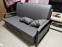楠姝【当天发货】沙发床一体两用小户型布艺单人实木双人折叠沙发床 【1.58m普通款】+7cm海绵 实拍图