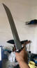 泉铁匠现代风战术刀高锰钢雁翎绣春唐横一体龙骨户外钢刀冷兵器未开刃 虎鲨大刀 实拍图
