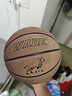 麦蒂韦德/wade 篮球真皮7号室内 室外水泥地耐磨翻毛软皮成人比赛蓝球 基础大礼包+真牛皮毛灰7号标准 7号 实拍图