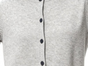 优衣库女装羊绒圆领针织短开衫/25秋冬新款479672 03 灰色 XL /165/92A 实拍图