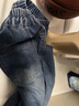 左西男童牛仔裤儿童裤子秋装2025新款男孩春秋款中大童长裤 牛仔色140 实拍图