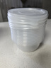 美丽雅 一次性饭盒圆形360ml*12套 快餐野餐打包加厚带盖塑料保鲜可微波 实拍图