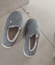 京东京造【厚底防滑】棉拖鞋男秋冬拖鞋室内居家毛拖保暖全包碳灰色42-43 实拍图