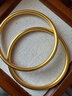 周六福素韵5G工艺黄金手镯女古法金镯子计价AW107851 约10.36g 58mm 实拍图