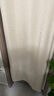 宿舍布衣含伸缩杆免打孔门帘过道遮光防蚊隔断帘挡风空调卧室厨房试衣间帘 丝绒麻-淡雅米 【适合门框宽0.6-1.1】帘高1.8米 实拍图