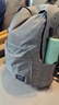 休闲书包男帆布简约双肩包男韩版背包男潮大容量中学生书包旅行包 (热销)升级款灰色【充电+听歌】 实拍图