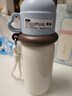 炊大皇316L不锈钢保温杯学生上学专用心动子弹头儿童水杯480ml（棕蓝） 实拍图