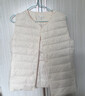 雪中飞经典新款基础舒适轻薄羽绒便捷短款保暖羽绒小马甲轻盈便携舒适 黎蔓卡其|7202-女 3XL 185/104A 实拍图