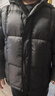 太平鸟男装羽绒服【余三火同款】轻暖连帽短款冬宽松面包服 黑色 2XL  实拍图