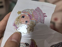 笨笨贝贝（BE BE BE BE）儿童diy钻石画手工制作幼儿园随意贴画水晶粘贴画材料包满钻公主 粉红城堡公主【12个装】 实拍图