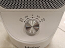 海尔（Haier）取暖器家用暖风机电热台式桌面电暖器省电小型烤火炉浴室婴儿热风机办公室暖脚神器卧室电暖风速热 【即开即热+广角送暖+多重防护】旋钮款HN1507 实拍图