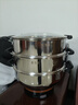 惠当家（Hui Dang Jia）电锅多功能电热锅电炒锅家用电蒸锅一体电煮锅加厚304不锈钢电火锅G08-34国家补贴 实拍图