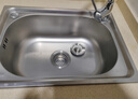 柯邦不锈钢水槽洗菜池水槽单槽一体拉丝加厚不锈钢洗菜盆厨房阳台水槽 单冷龙头套餐 升级加厚50*40 实拍图