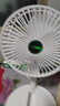 电风扇伸缩折叠小风扇宿舍家用静音充电型办公台式USB桌面宿舍大风力夏台面落地两用折叠电风扇 颜色随机 直插款无档位开关1个装 实拍图