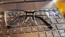 依视路（ESSILOR） 钻晶系列高清耐磨防蓝光近视超薄镜片专业配度数眼镜架男女镜框 金属-半框-2012BK-黑色 镜框+依视路A4防蓝光1.56现片 实拍图