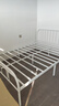 东禾宇铁艺床双人床加固加厚欧式家用铁架床1.5m出租房简易铁床架单人床 日常款（颜色备注） 1.5米*2米 实拍图