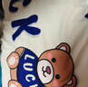 艾薇儿童被套单件宿舍单人被罩水洗棉磨毛被套150x200cm 幸运熊 实拍图