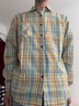 CLOR格子长袖衬衫男士秋冬季潮流ins宽松休闲衬衣外套CLCX04黄色XL 实拍图