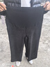 南叮雅格孕妇裤子秋冬阔腿裤新款外穿加绒直筒拖地长裤垂坠感托腹裤秋冬款 黑色【加绒款】 XL 130-150斤 实拍图
