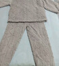 幸棉（LUCKMEEY）麻花绒美拉德家居服套装男女睡衣长毛绒保暖可外穿情侣款圆领套头 女款香芋紫 L （女110-140斤/男120-140斤） 实拍图