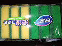 妙洁海绵百洁布 11*7cm 12片装 四色分用去油污抹布厨房洗碗棉 实拍图