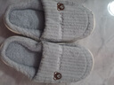 小熊小兔新款秋冬季情侣保暖学生男拖鞋女厚底防滑外穿居家棉拖鞋 小熊小兔棉拖-灰色 38-39 适合37-38 实拍图